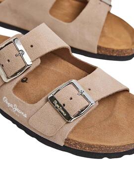 Sandalen Pepe Jeans Bio Suede Beige für Herren.