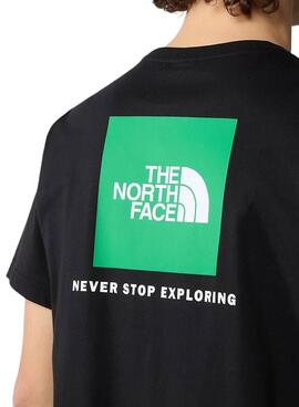 T-Shirt The North Face Redbox Schwarz Grün Männer