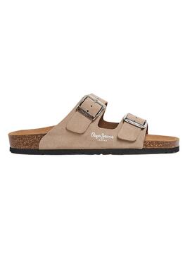 Sandalen Pepe Jeans Oban Suede Beige für Damen