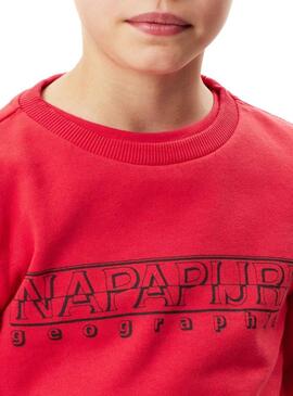 Sweatshirt Napapijri Boli Winter Rot Für Junges