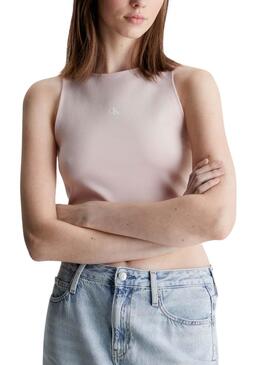 Top Calvin Klein Archival Milano Pink für Damen