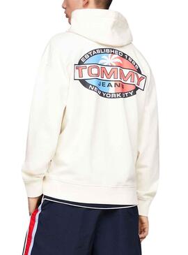 Pullover Tommy Jeans Archiv Weiß für Herren