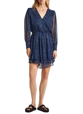 Kleid Pepe Jeans Camille Navy für Frauen