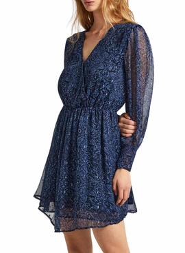 Kleid Pepe Jeans Camille Navy für Frauen