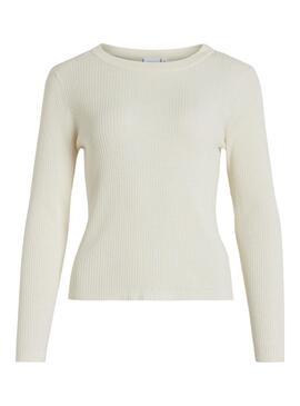 Top Vila Bella Beige für Damen