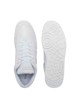 Sneakers Lacoste T-Clip Leder Weiss für Herren