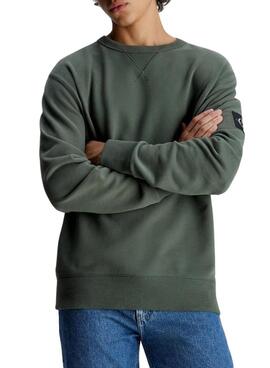 Sweatshirt Calvin Klein Jeans Badge Grün Herren