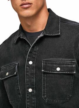 Jacke Pepe Jeans Weston Herren Schwarz Denim