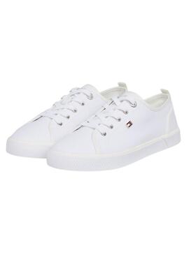 Sneakers Tommy Hilfiger Vulc Canvas Weiß für Frauen