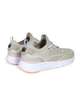 Sneakers Walkin Pitas Cue Beige für Damen.