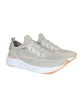 Sneakers Walkin Pitas Cue Beige für Damen.