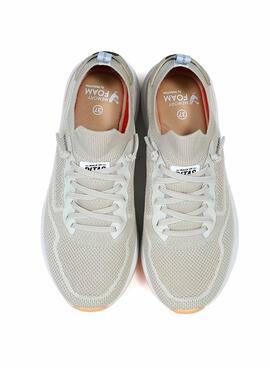 Sneakers Walkin Pitas Cue Beige für Damen.