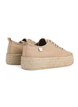 Turnschuhe Walkin Pitas Tina Beige für Damen