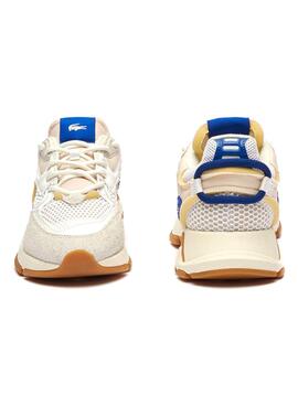 Sneakers Lacoste Neo 003 Beige und Blau für Herren.