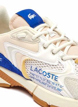 Sneakers Lacoste Neo 003 Beige und Blau für Herren.