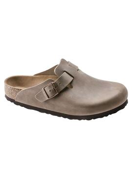 Holzschuhe Birkenstock Boston Oil Beige für Frauen