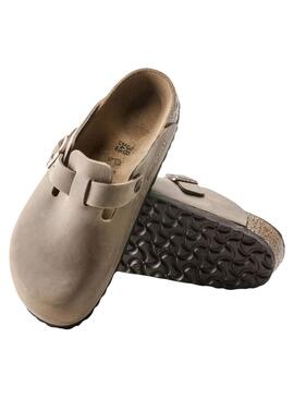 Holzschuhe Birkenstock Boston Oil Beige für Frauen