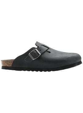 Zuecos Birkenstock Boston Schwarz für Damen