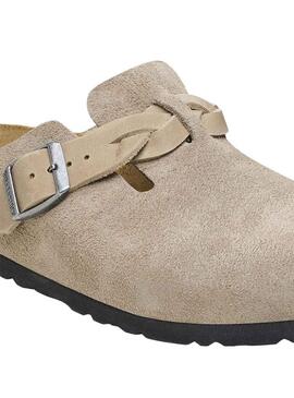 Zuecos Birkenstock Boston Geflochtenes Topo für Damen