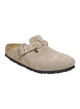 Zuecos Birkenstock Boston Geflochtenes Topo für Damen