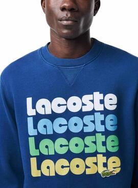 Sweatshirt Lacoste Retro Blau für Herren