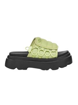 Sandalen UGG Callie Caterpillar Grün und Schwarz für Damen