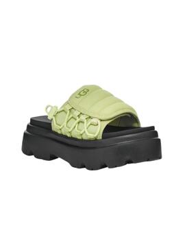 Sandalen UGG Callie Caterpillar Grün und Schwarz für Damen