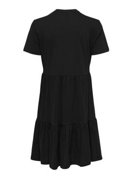 Kleid Only May Peplum Schwarz für Damen