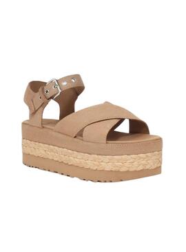 Sandalen UGG Aubrey Knöchel Beige für Damen