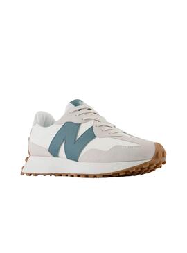 Sneaker New Balance 327 Weiß und Grün für Damen