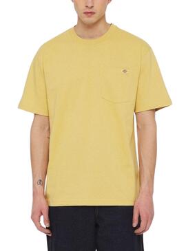 T-Shirt Dickies Luray Pocket Gelb für Herren