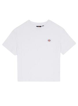 T-Shirt Dickies Oakport Boxy Weiß für Damen