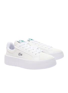 Sneakers Lacoste Carnaby Plat Weiß für Damen