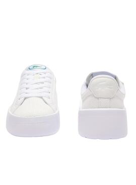 Sneakers Lacoste Carnaby Plat Weiß für Damen