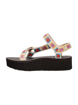 Sandalen Teva Universal Plattform Crochet Multicolor