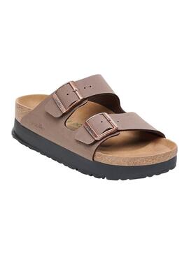 Sandalen Birkenstock Arizona Plateau Topo für Damen