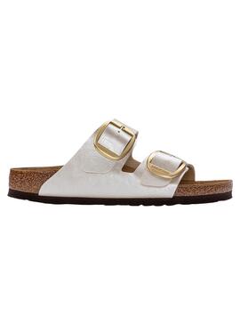 Sandalen Birkenstock Big Buckle Perlmutt für Damen.