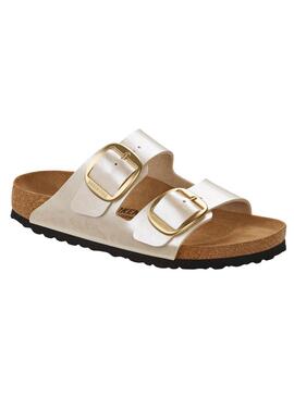 Sandalen Birkenstock Big Buckle Perlmutt für Damen.