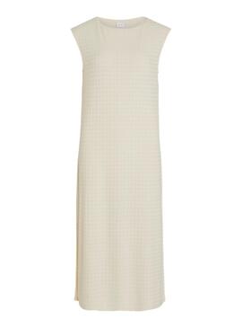 Kleid Vila Brenda Beige für Damen