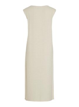 Kleid Vila Brenda Beige für Damen