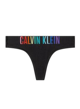 Tanga Calvin Klein Jeans Pride Schwarz für Damen.
