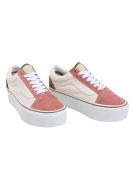 Sneakers Vans Old Skool Platform Pink für Damen