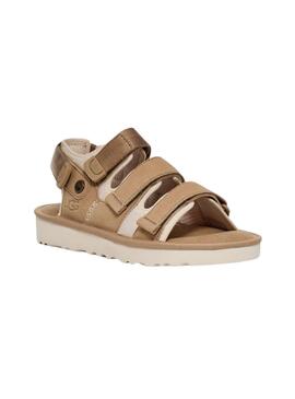 Sandalen Goldencoast Multistrap Beige für Damen