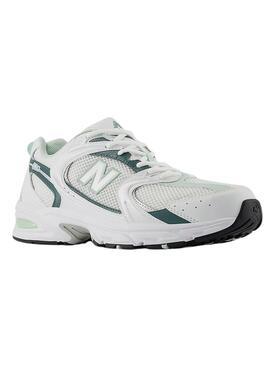 Sneaker New Balance 530 Weiß Grün für Damen.