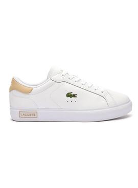 Sneakers Lacoste Powercourt Weiß Beige Damen