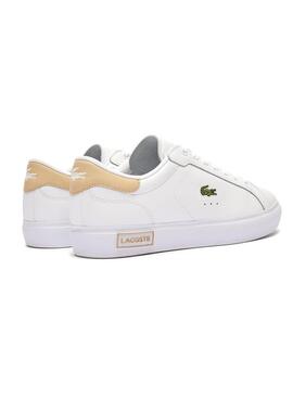 Sneakers Lacoste Powercourt Weiß Beige Damen