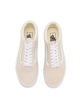 Sneakers Vans Old Skool Beige für Damen.