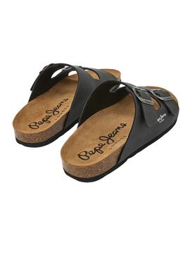 Sandalen Pepe Jeans Kansas Schwarz für Herren.