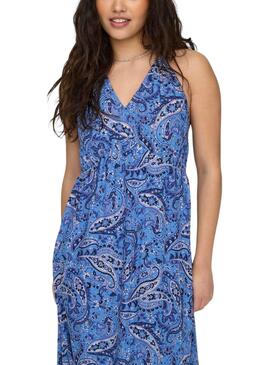 Kleid Only Veneda Blau für Damen