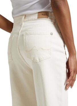 Pepe Jeans weite Bein Denim Jeanshose in Weiß für Damen